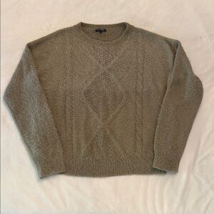 Adorable! Papermoon Soft, Fuzzy Textured Cable Knit Sweater, sz L